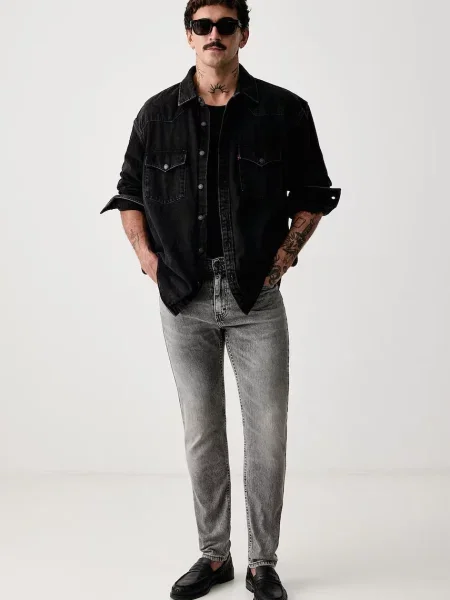 Levi's traperice slim taper za muškarce SLIM FIT STRAIGHT siva