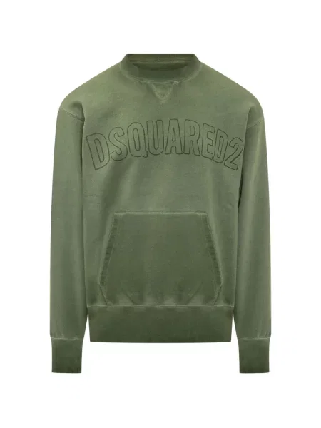 Hanorac Dsquared2 cu broderie verde