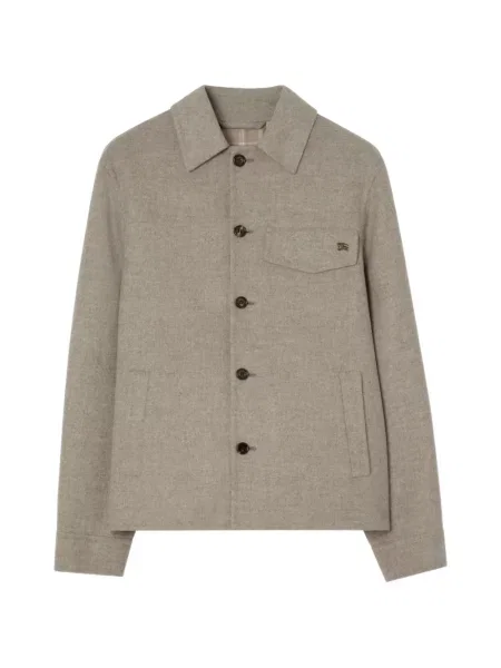 Cămașă Burberry de lână gri