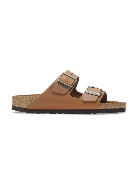 Birkenstock Usnjeni natikači Arizona rjava