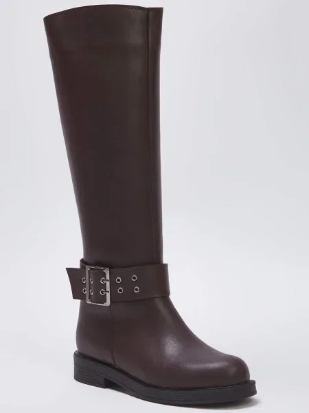 Trendyol Čizme tamno smeđa
