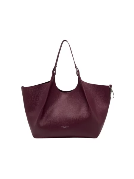 Shopperka Gianni Chiarini skórzana czerwona