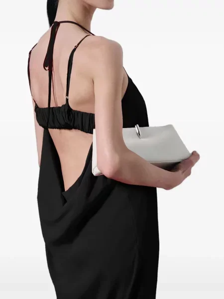 Geantă plic Vera Wang din piele alb