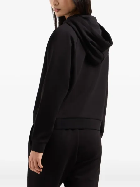 Hanorac cu glugă Armani Exchange cu imagine negru