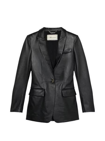 Geanta de piele Blumarine negru