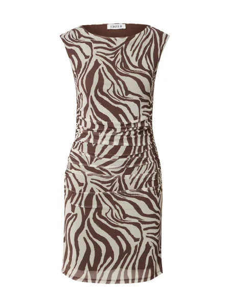 EDITED Rochie de vară Kamila maro alb