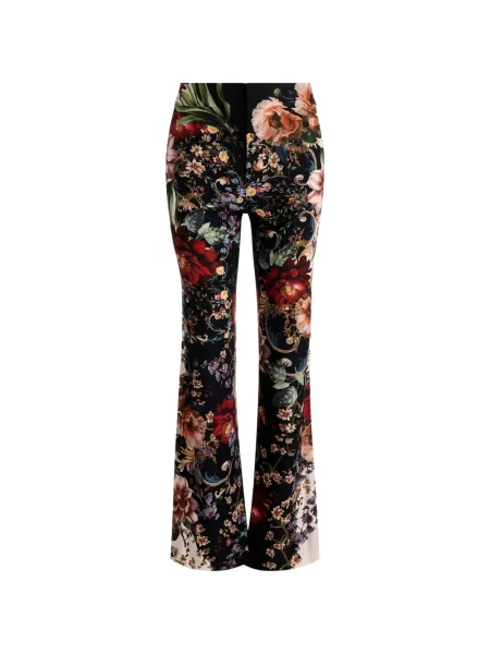 Pantaloni Alice + Olivia cu model floral cu imagine negru