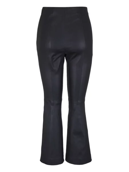 Cropp pantaloni Vince din piele negru
