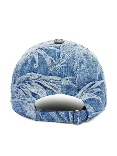 Žakárová kšiltovka Palm Angels modrá