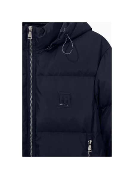 Kurtka puchowa Armani Exchange niebieska