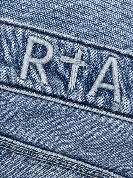 Blugi Rta cu broderie albastru