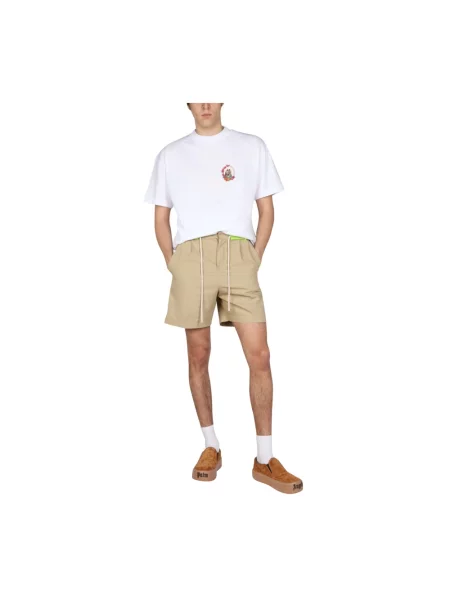 Szorty Palm Angels casual beżowe