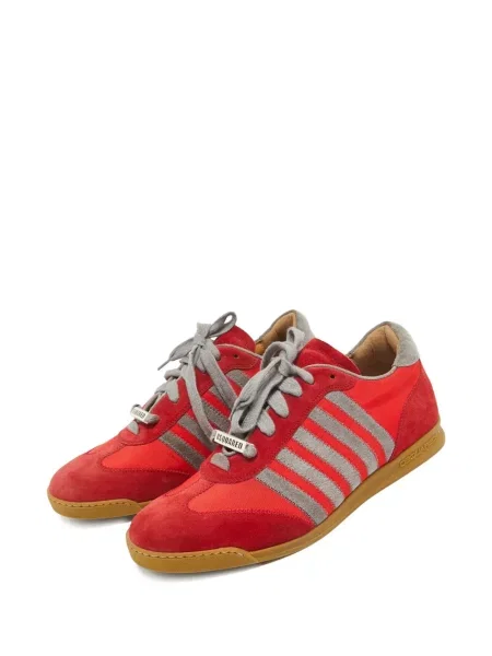 Sneakerși Dsquared2 din piele de căprioară cu dungi