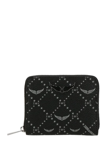 Zadig & Voltaire Denarnica svetlo siva črna