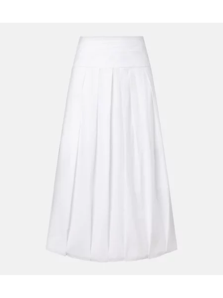 Fusta maxi Proenza Schouler alb