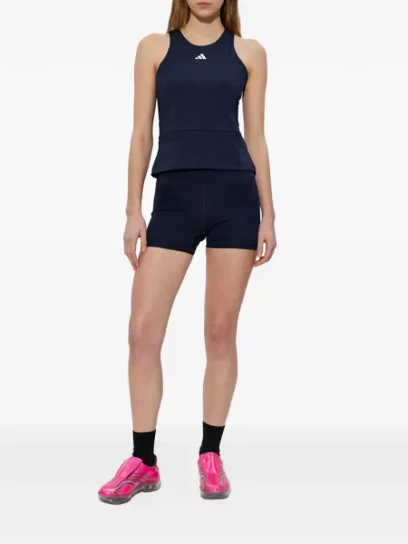 Τένις φόρεμα Adidas με λαιμόκοψη v με αυτόγραφο μαύρο