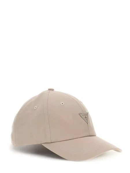 Шапка с козирка Guess Екрю бежово