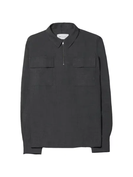 Tricou polo Ami Paris gri