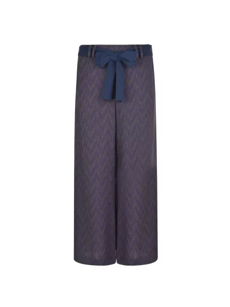 Pantaloni Patrizia Pepe cu talie înaltă violet