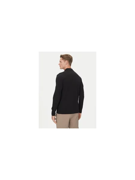 BOSS Polo marškinėliai Plisy Regular Fit juoda