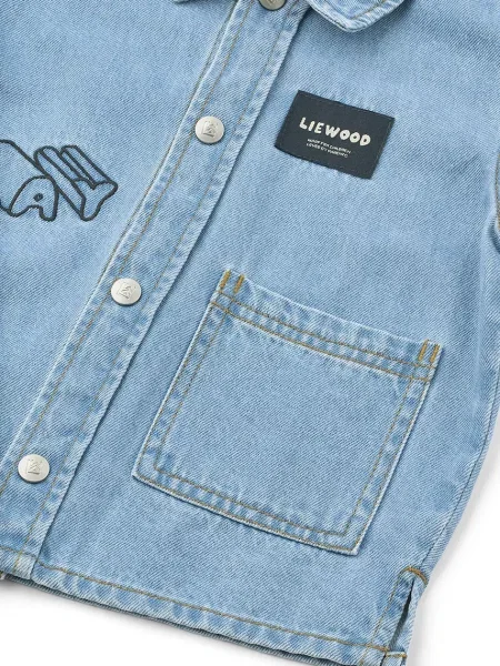 Liewood сорочка дитяча джинсова Greg Light Denim Shirt