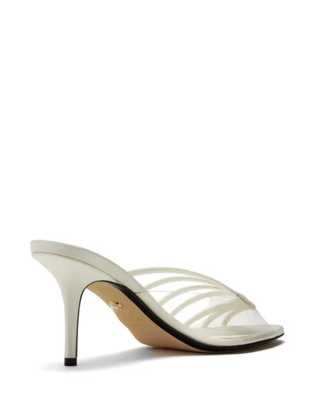 Papuci tip mules Alevì alb