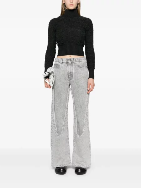 Megztinis Mm6 Maison Margiela su nubrozdinimais pilka