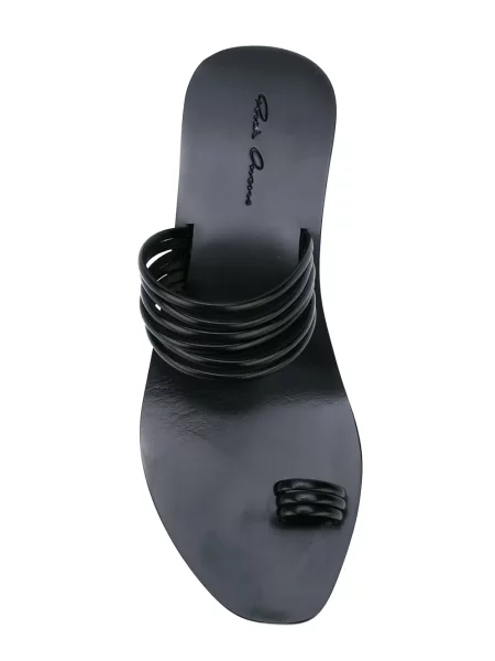 Sandale Rick Owens cu imprimeu geometric negru