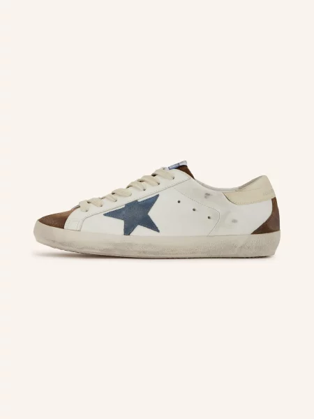Golden Goose Sneakersy Super-Star / tmavě hnědá / modrá bílá