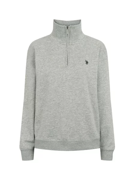 U.S. POLO ASSN. Pulover UWKatie gri amestecat negru