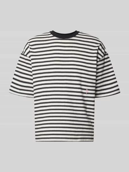 Oversized T-shirt z Wyhaftowane logo Review czarna