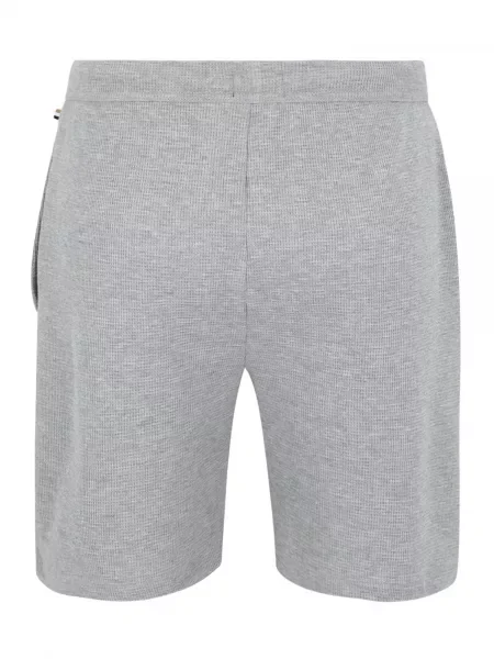BOSS Športové kraťasy Waffle Tmavosivá sivá