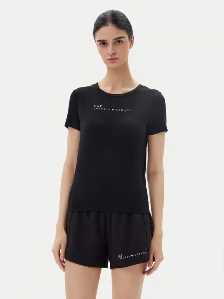 Emporio Armani Marškinėliai Slim Fit juoda