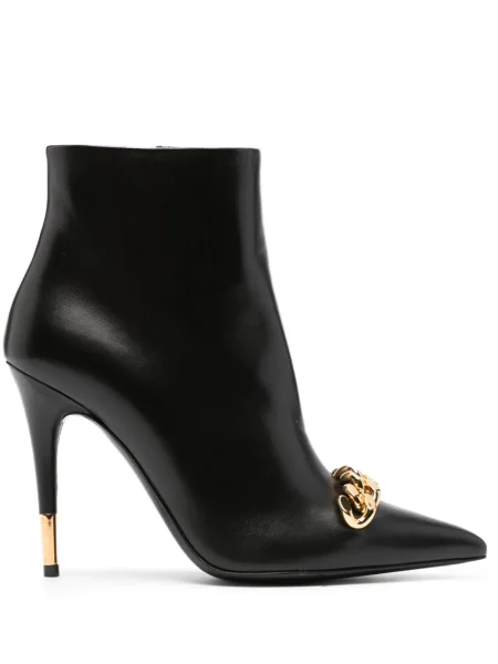 Cizme scurte Tom Ford din piele negru