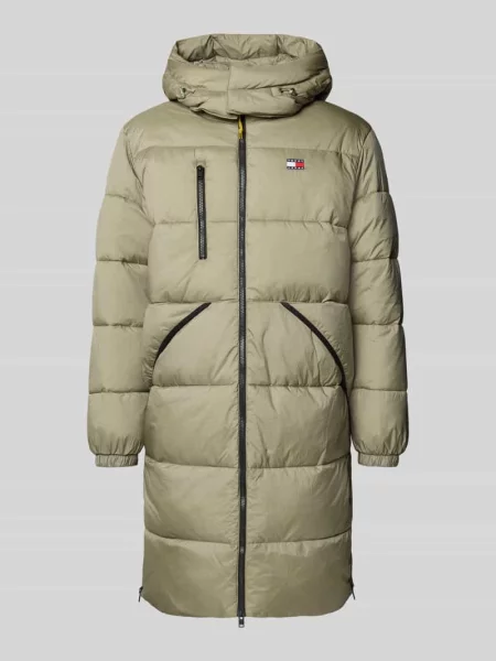 Płaszcz pikowany o kroju regular fit z wyhaftowanym logo model ‘VAIL’ Tommy Jeans