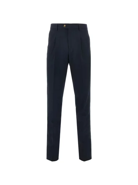 Plisované kalhoty Brunello Cucinelli modré