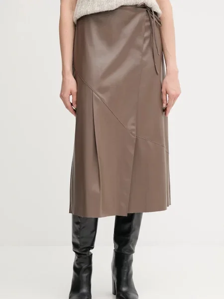 Спідниця OUI midi розкльошена коричневий