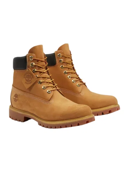 Botki Timberland wodoszczelne skórzane wiązane brązowe