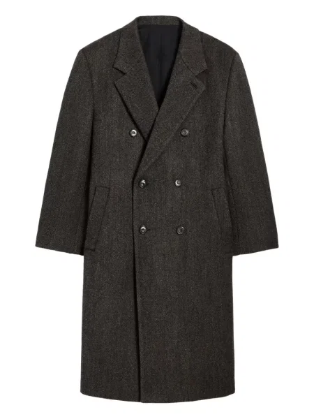 Palton Proenza Schouler cu model herringbone gri