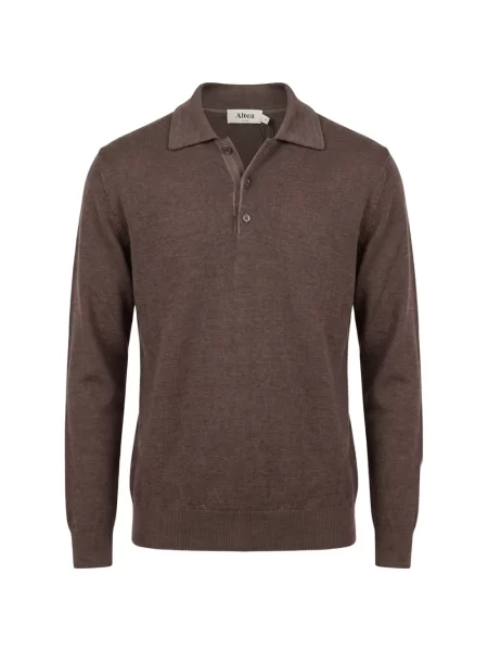 Lung tricou polo Altea maro