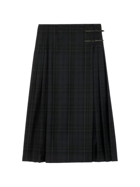 Midi sukňa Burberry modrá