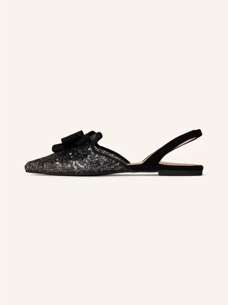 Baleríny Pretty Ballerinas s flitry černé