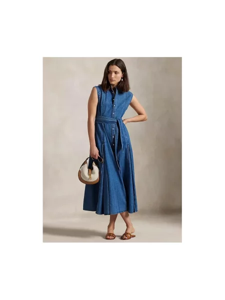 Sukienka Polo Ralph Lauren niebieska