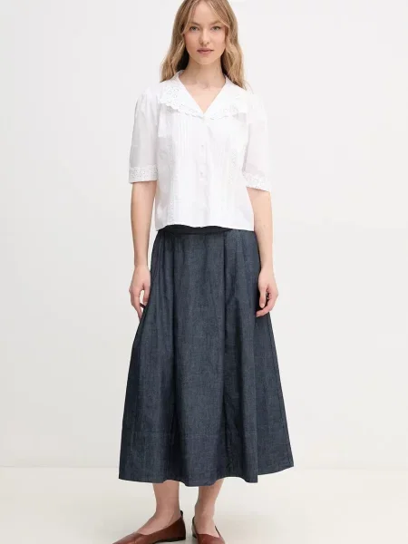 Hoss Intropia koszula relaxed z kołnierzykiem klasycznym biały