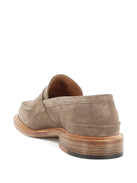 Pantofi loafer Tricker's din piele de căprioară maro