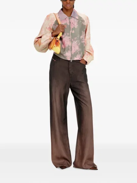 Geacă bomber Diesel cu model floral cu imagine