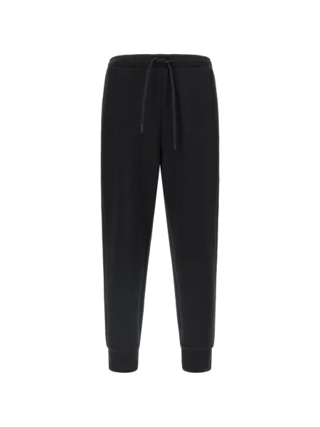 Pantaloni Boss cu imagine alergare stretch negru