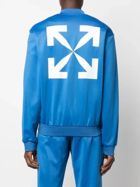Μπουφάν Off-white με σχέδιο λευκό