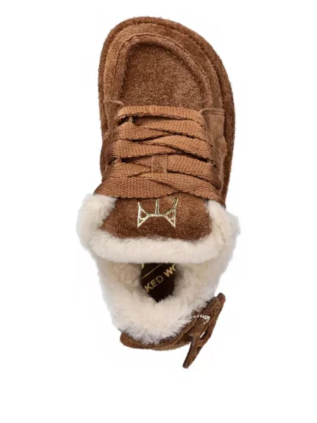 Sneakerși Naked Wolfe cu platformă maro