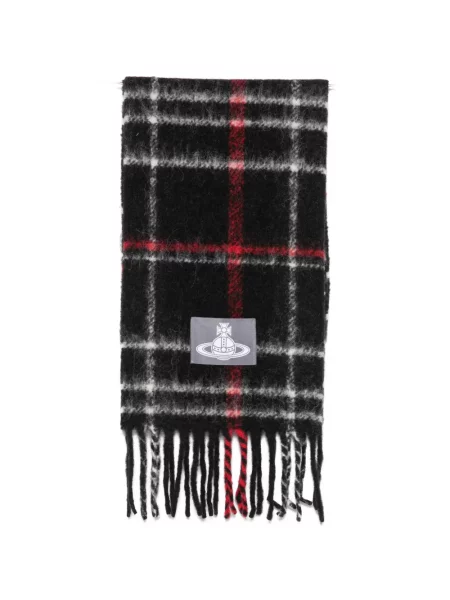 Fular Vivienne Westwood în carouri negru